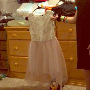 White and pink dress